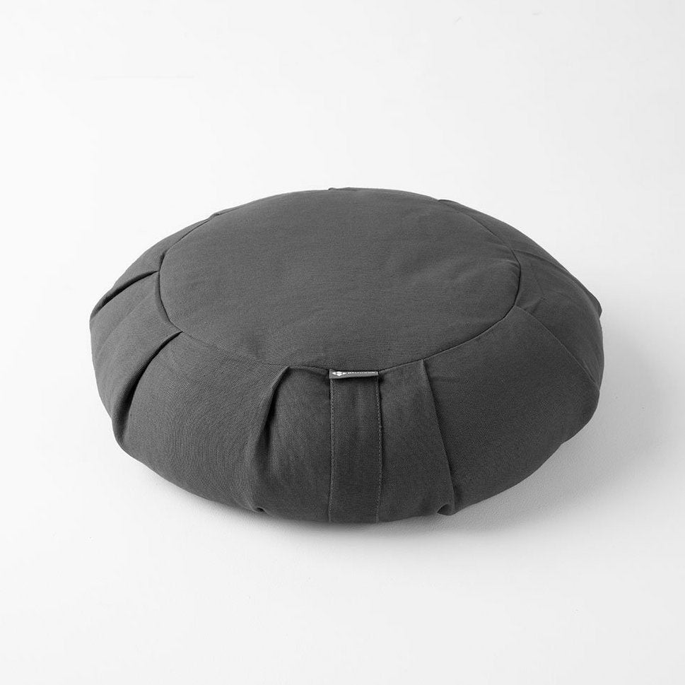 b, halfmoon Round Meditation Cushion Charcoal