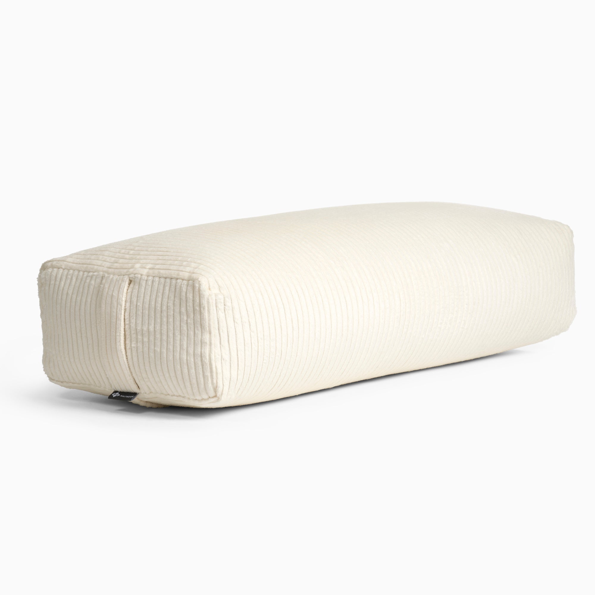 Halfmoon Corduroy Rectangular Bolster Birch on side